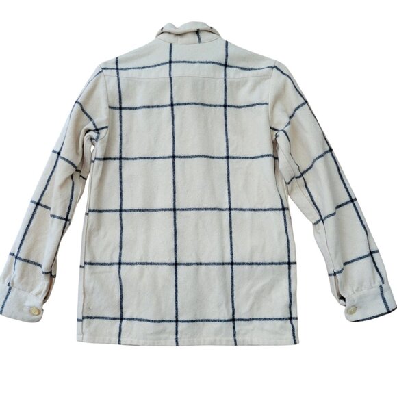 Vintage Timberline Wool Jacket Concordia S Cream Black Plaid Made In Canada - Picture 3 of 6
